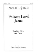 Fairest Lord Jesus Two-Part choral sheet music cover